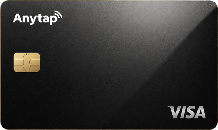 Anytap Card 크립토카드 실물 이미지